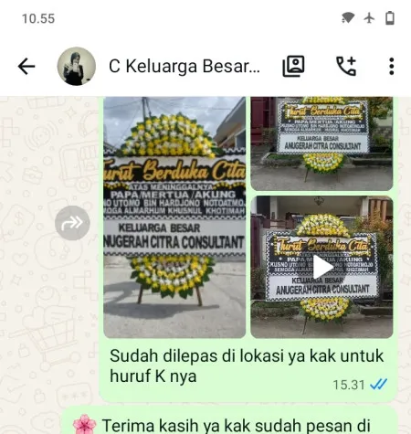 Pengiriman Papan Bunga Duka Universitas Pelita Harapan